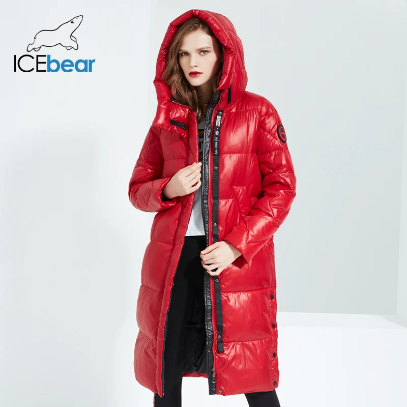 ICEbear-parka larga de alta calidad para mujer, abrigo de invierno, GWD20155D, novedad de 2023