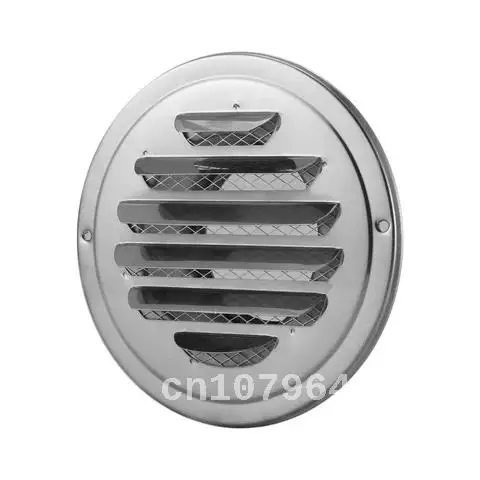 77/100mm Stainless Steel Ventilation Grille Round Exhaust Grille With Flange Keep Indoor And Outdoor Air Circulation