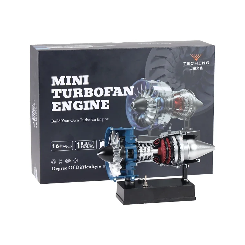 C919 TECHING Flugzeug Turbofan Motor Modell Kit DIY Metall Montage Kit Spielzeug Bausteine 170 stücke +