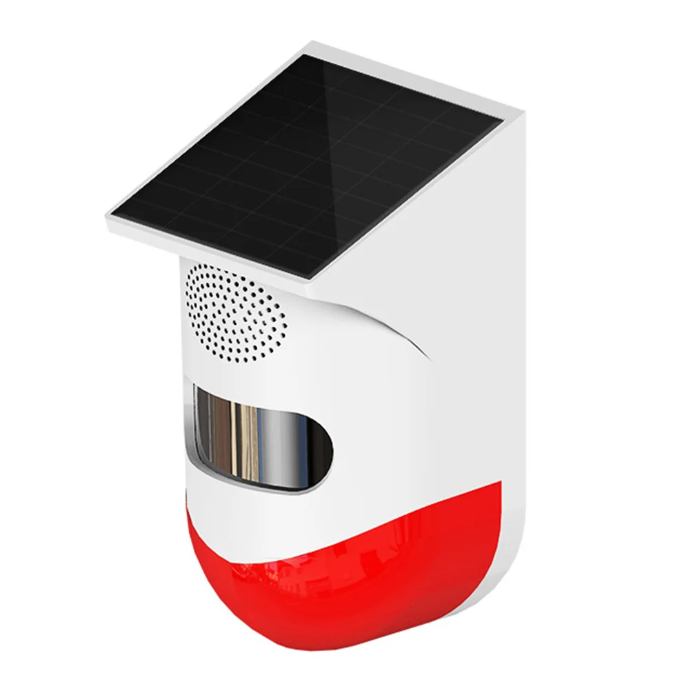 Fornecimento de alarme infravermelho externo Sensor movido a energia solar Material ABS Multi Crystal Silicon Fort Guardian