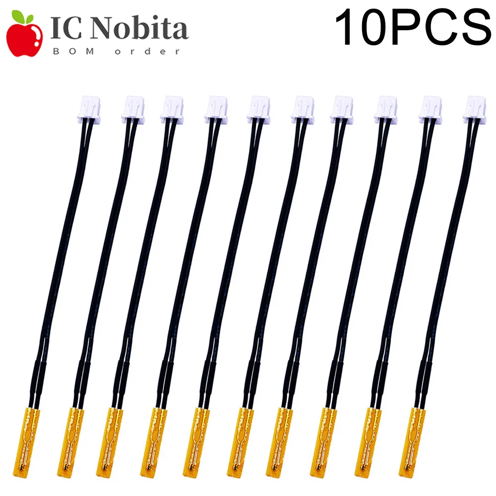 10PCS XH-T110 NTC Thermistor Temperature Sensor Probe 10K 50K 100K 1% Precision Surface Temp Sensor Patch for Arduino DIY