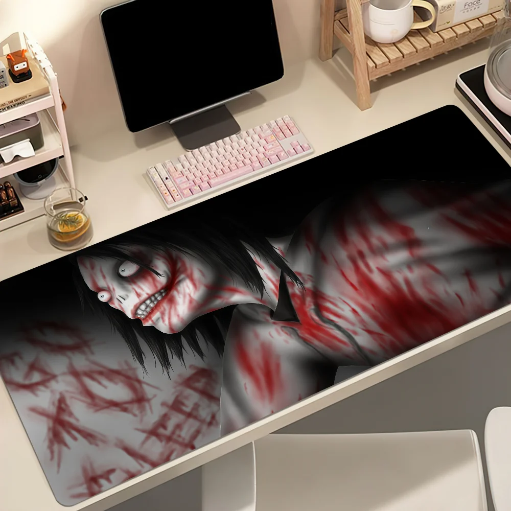 Cartoon Jeff The Killer Mouse Pad Non-slip Thickened MousePad Student Cushion Large Writing Gaming Lockedge Office