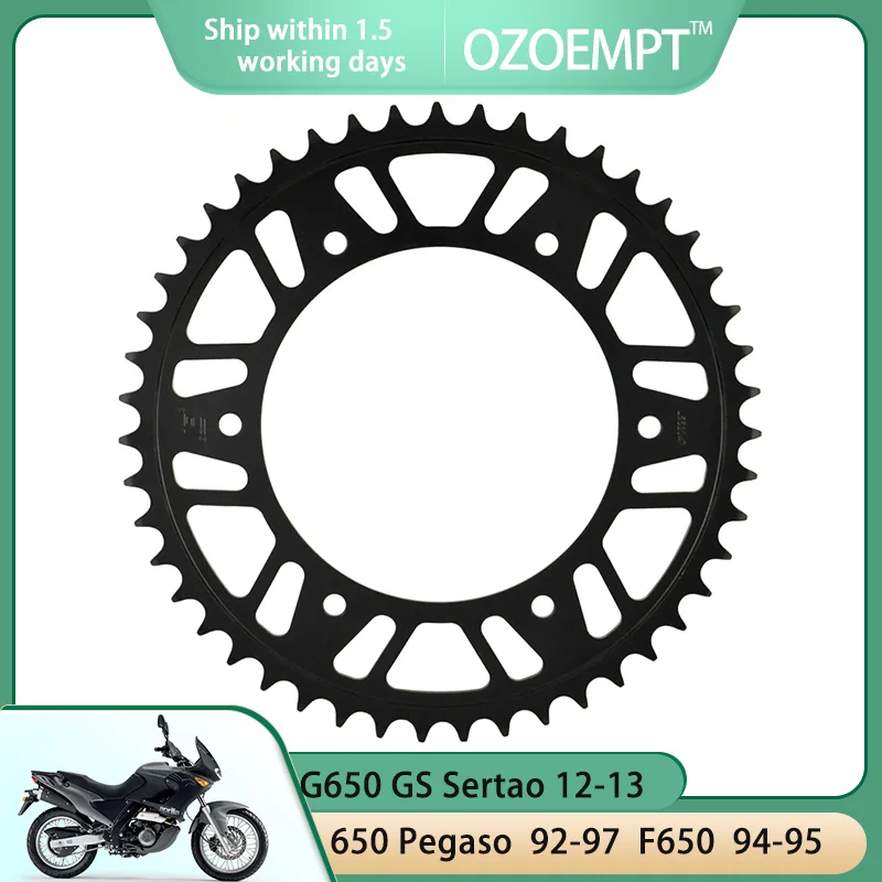 OZOEMPT 520-47T Motorcycle Rear Sprocket Apply to G650 GS Sertao  12-13  650 TR Terra,Strada   650 Pegaso  92-97  F650  94-95