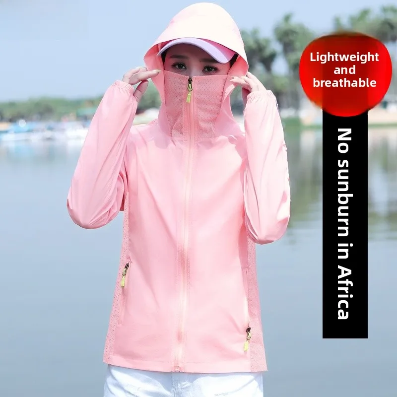 Women's Ice Silk UV Protection Clothing Breathable Lightweight Summer New Outdoor Sunscreen Coat TUCANO Brand Polyester Fiber