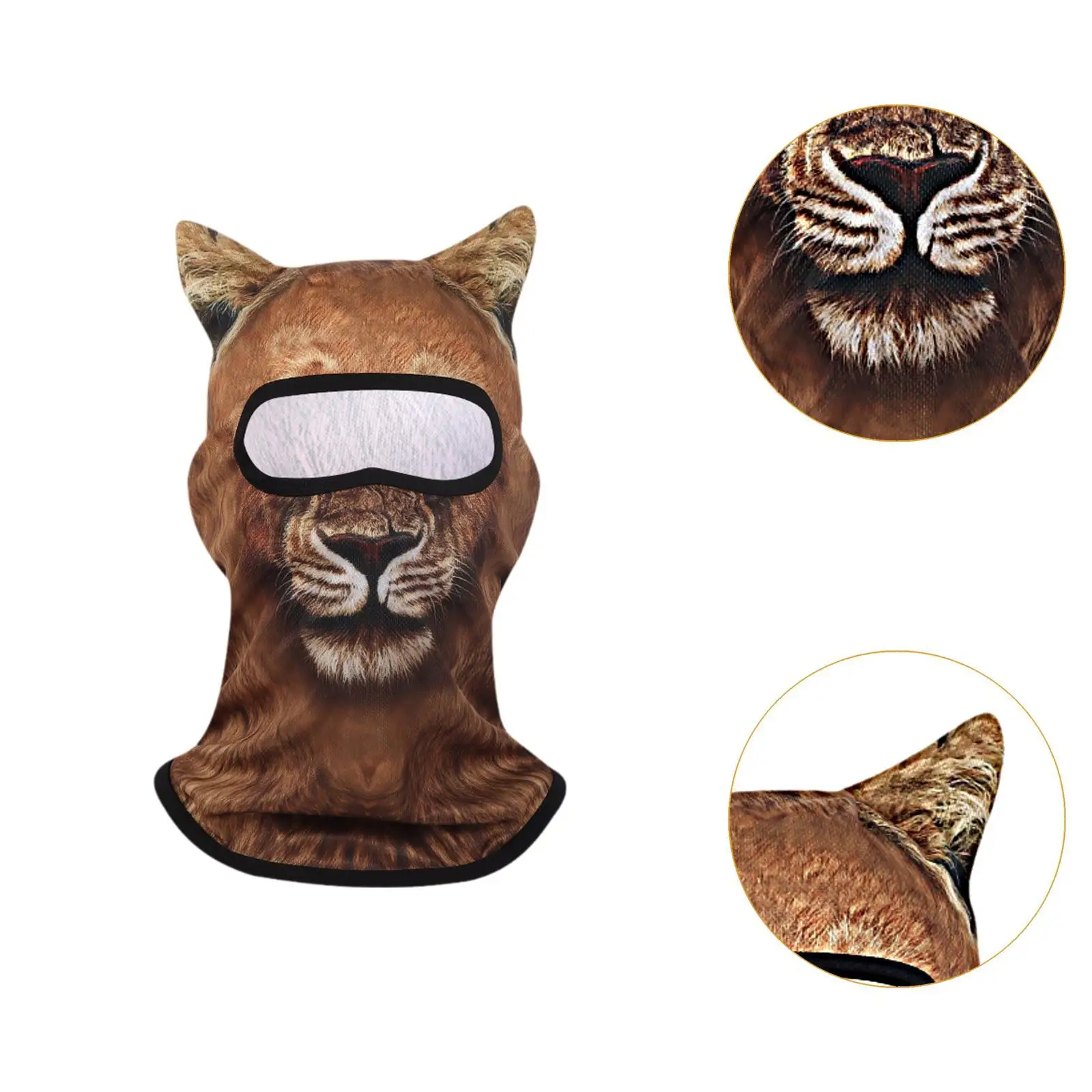 Cagoule pour animaux, masque facial, couvre-chef, masque de Ski pour l'équitation, le cyclisme, le snowboard