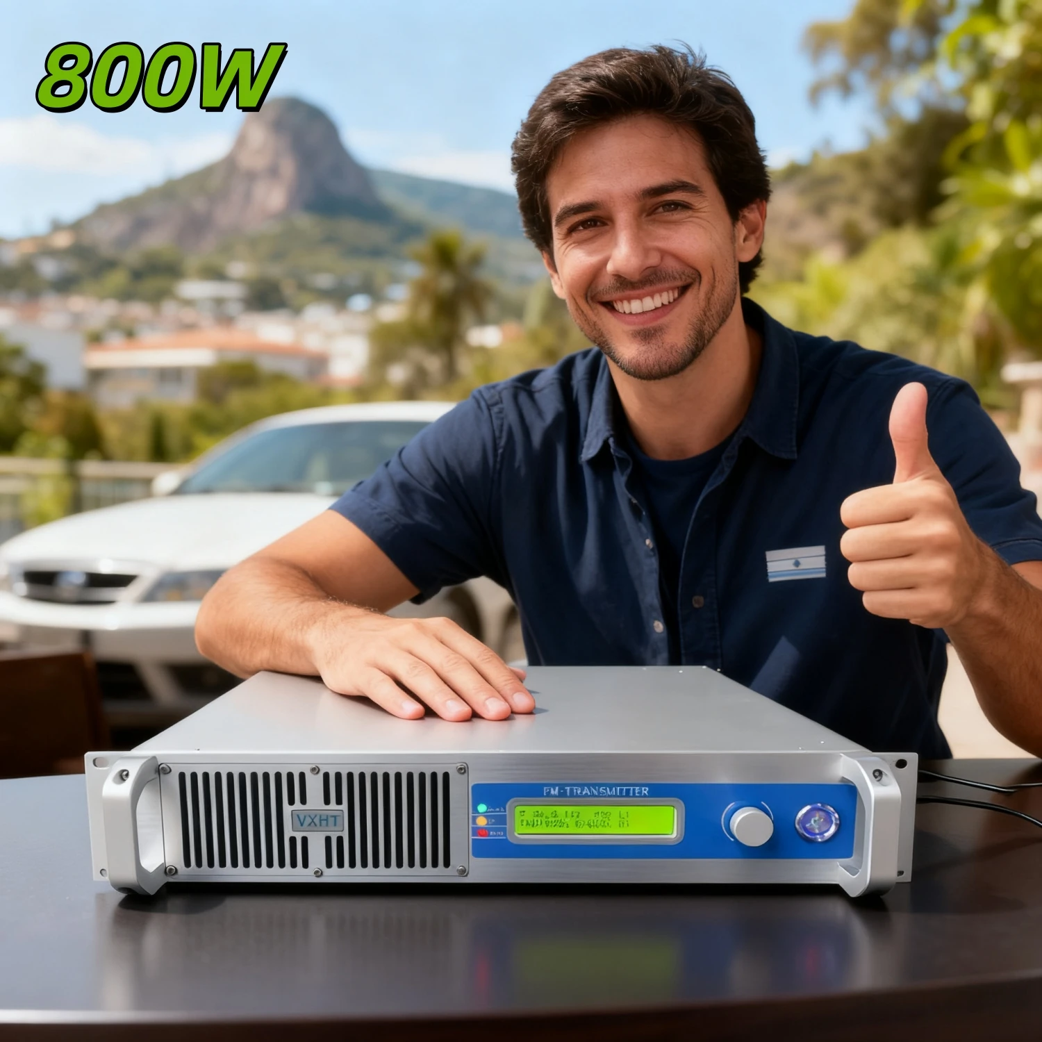 

YXHT-1-800W FM Transmitter with Power "On/Off" Menu, No Need to Cut Power Directly, CE/ISO Certified