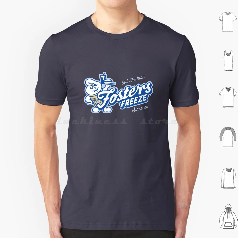 Fosters Freeze Cafe T Shirt Big Size 100% Cotton Restaurants Food Ice Cream Pasta Cafe Leci Salad Cool Resto Logo Food Lovers