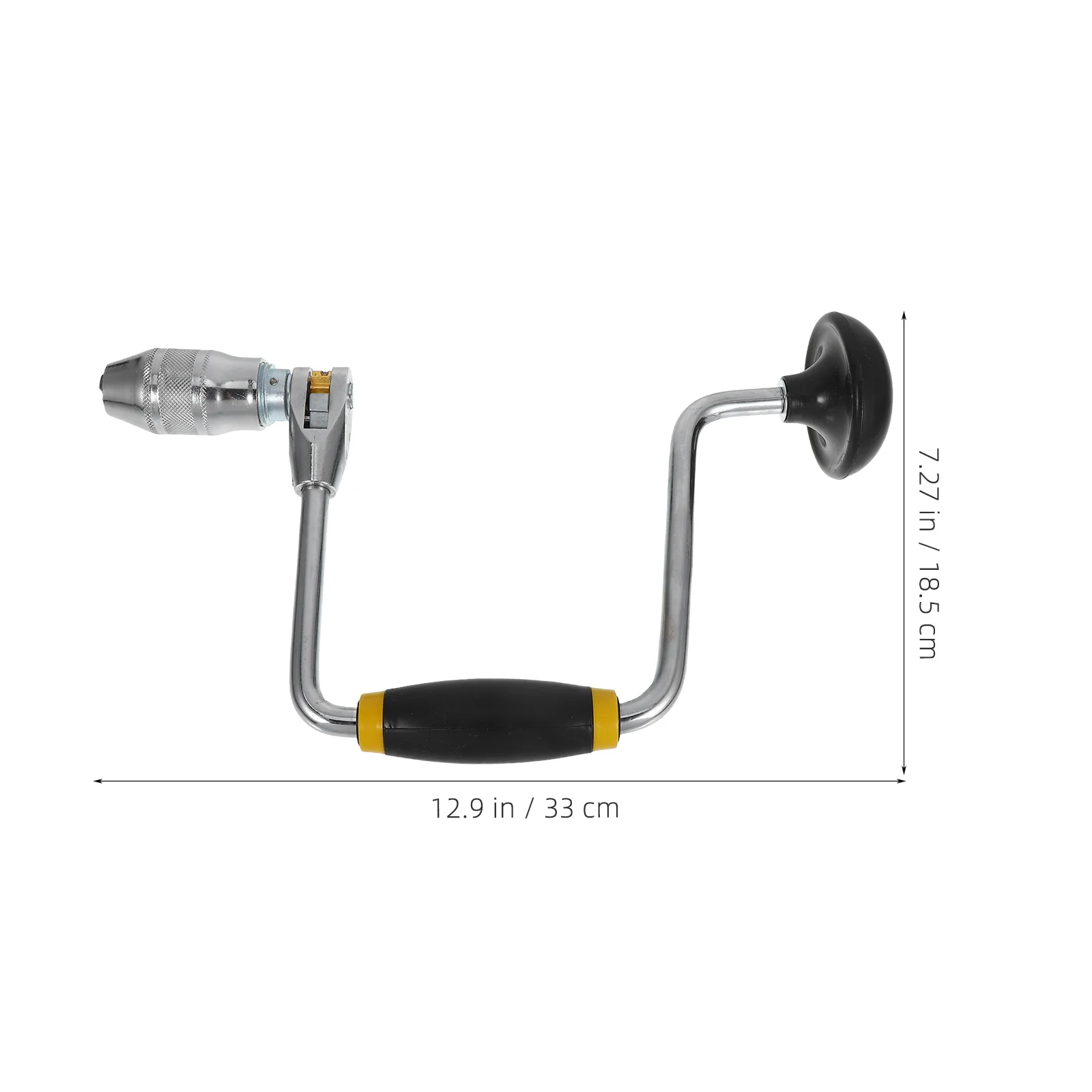 Trapano manuale a mano Manico antiscivolo Strumento per punzonatura in acciaio per la lavorazione del legno Creazione di gioielli Strumenti artigianali di carpenteria Durevole
