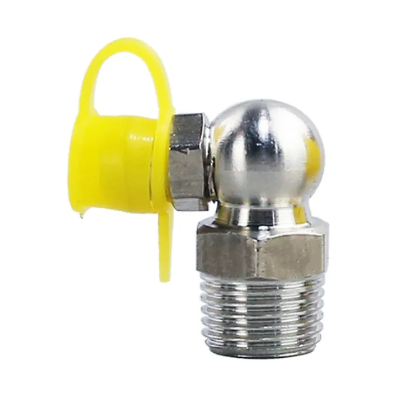 Stainless Steel Excavator Butter Nozzle Head High Pressure  Accessories  Truck Oil Injection  Joint Set