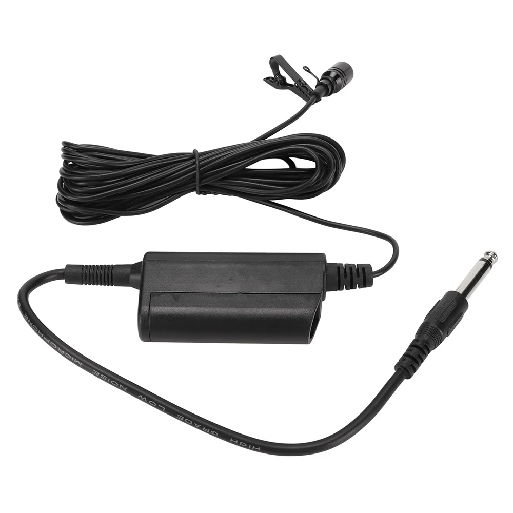 Professional Musical Instruments Condenser Lavalier Microphone Lapel Tie Clip Mic For Guitar Voice Amplifier Speaker Mixer Audio