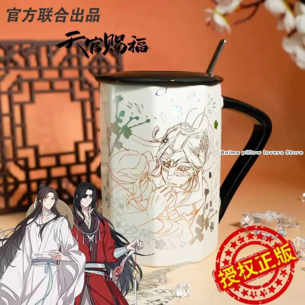

Anime Tian Guan Ci Fu Hua Cheng Xie Lian Theme Cosplay Cartoon Mug Ceramic Drinking Water Cup Xmas Gift