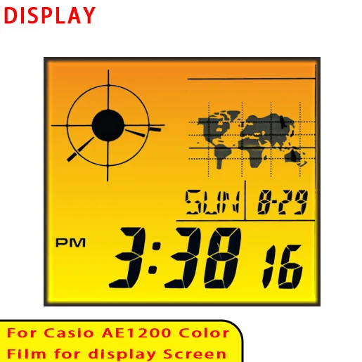 Farbbildschirm-Filtersets für Casio AE1200 Display Gradient Filter Royale Mod Hochwertiges Modellierzubehör
