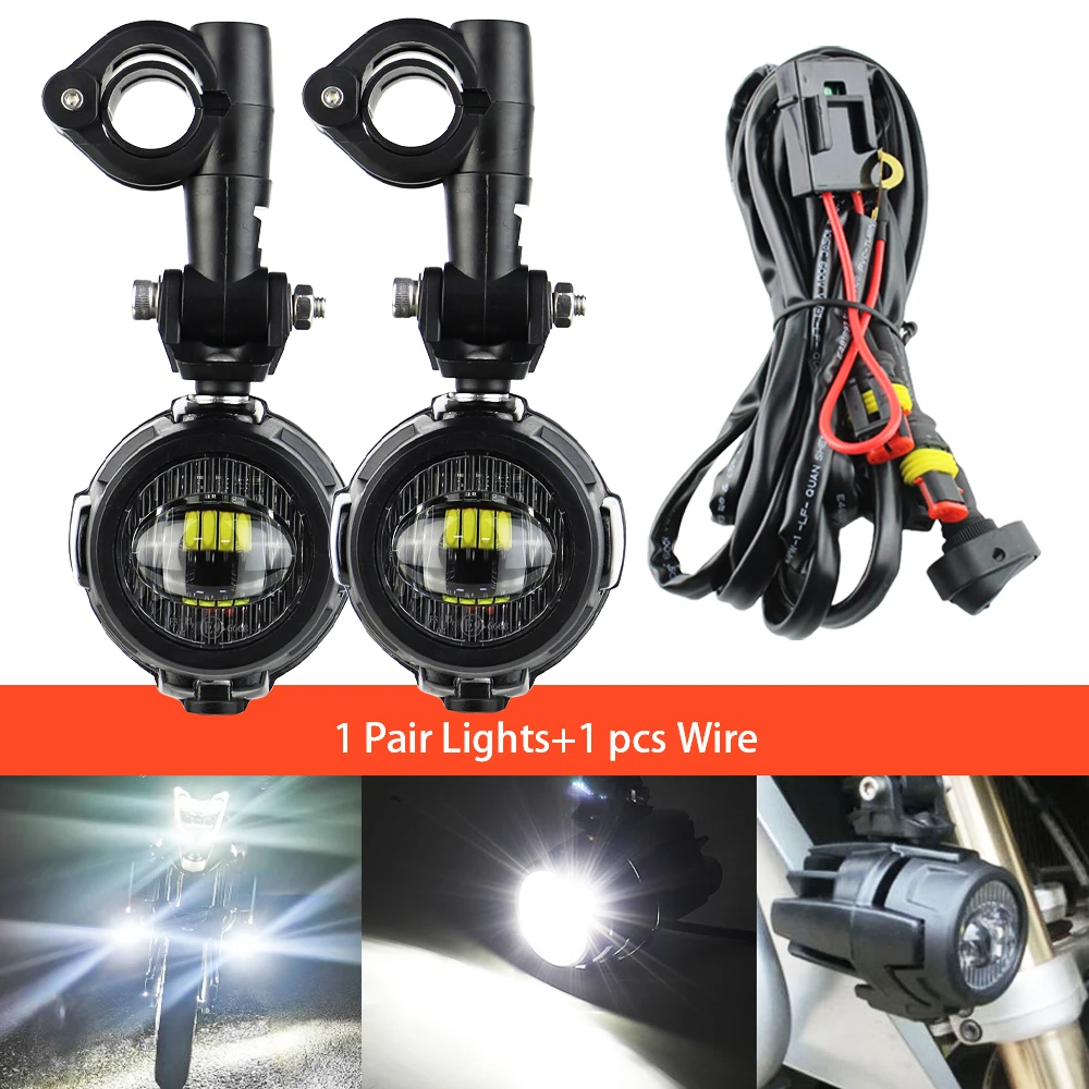 Extra Verlichting LED Spot Rijden Mistlampen voor R1200GS F800GS K1600 Universele Motorfiets 40W 6000K Mistlampen