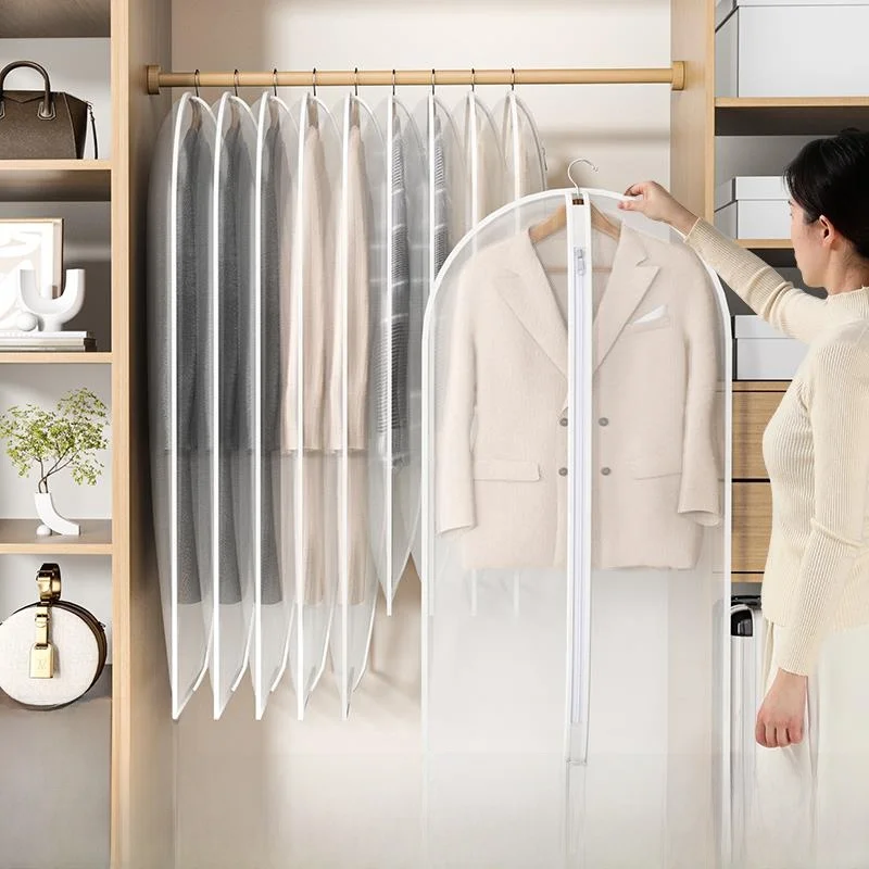 

Long Style Dustproof Clothes Cover Coat Hanger Bag for Home Use Suit Hanging Bag down Jacket Large Capacity Dust Cover