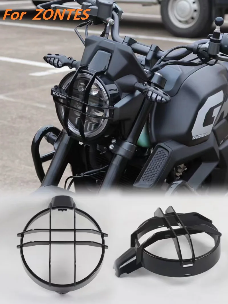 Motorcycle Vintage Headlight Protector Retro Grill Light Lamp Cover For Zontes G1 -125 G1 125 ZT125-G1 ZT125-G2 125-G2