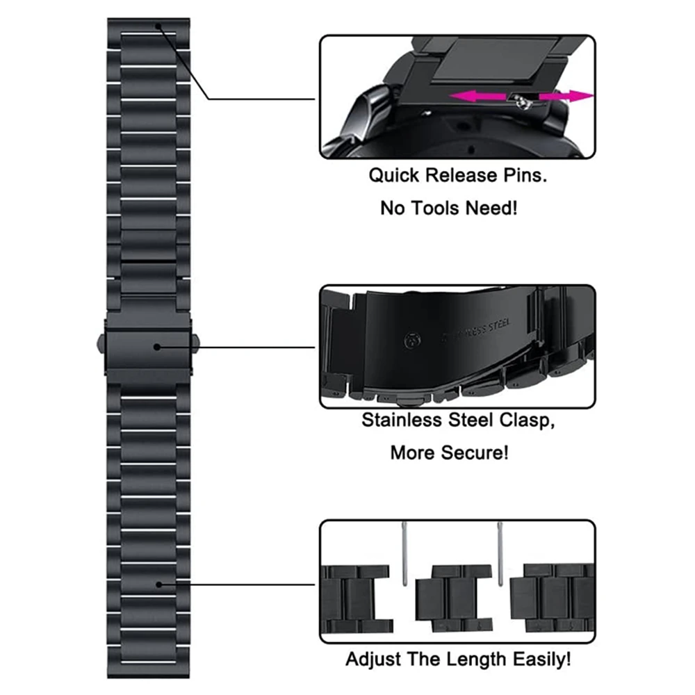 Metal Stainless Steel Strap For SUUNTO 9 5 PEAK Pro Replacement Bracelet For SUUNTO 3 Vertical Band Wristband Belt