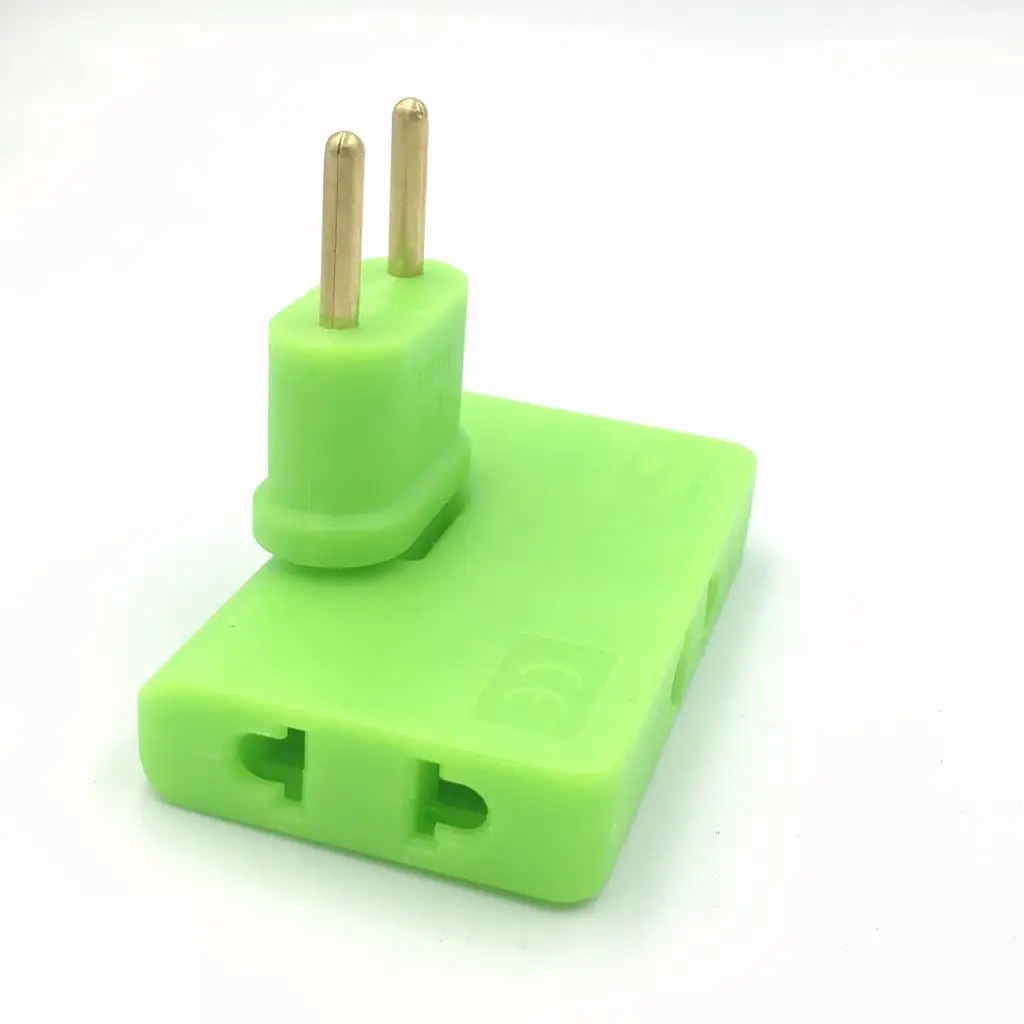Rotate Plug EU Converter 3 In 1 180 Degree Extension Plug Europe Multi Plug Mini Slim Wireless Outlet Adapter Light Convenient