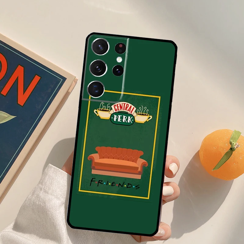 Amici TV Cassa Del Telefono Per Samsung Galaxy S23 Ultra S20 S21 S22 S24 S25 S9 S10 Plus S24 FE Della Copertura Posteriore