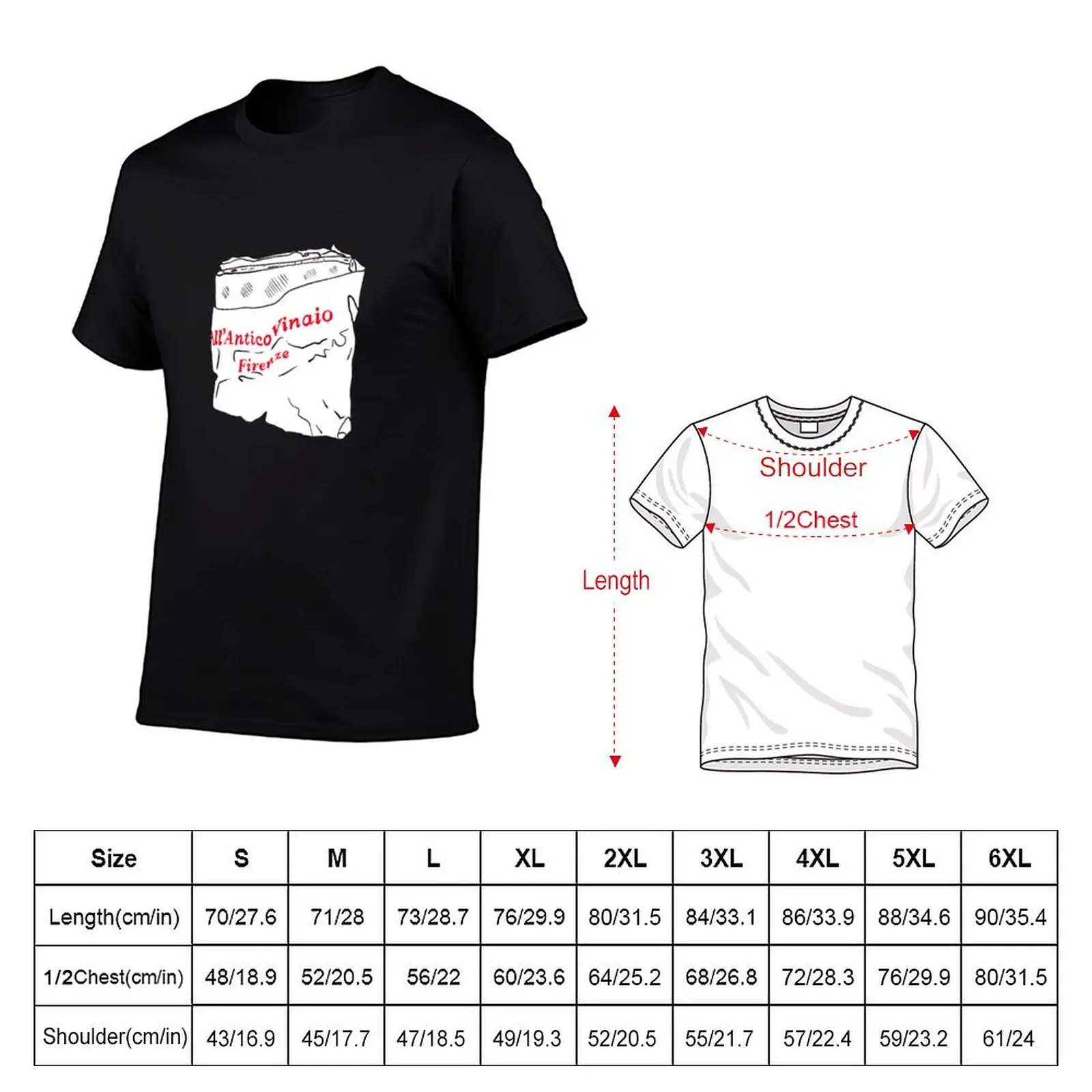 All'Antico Vinaio Panini Illustration T-Shirt Basic Simple Design Short Sleeve Shirt