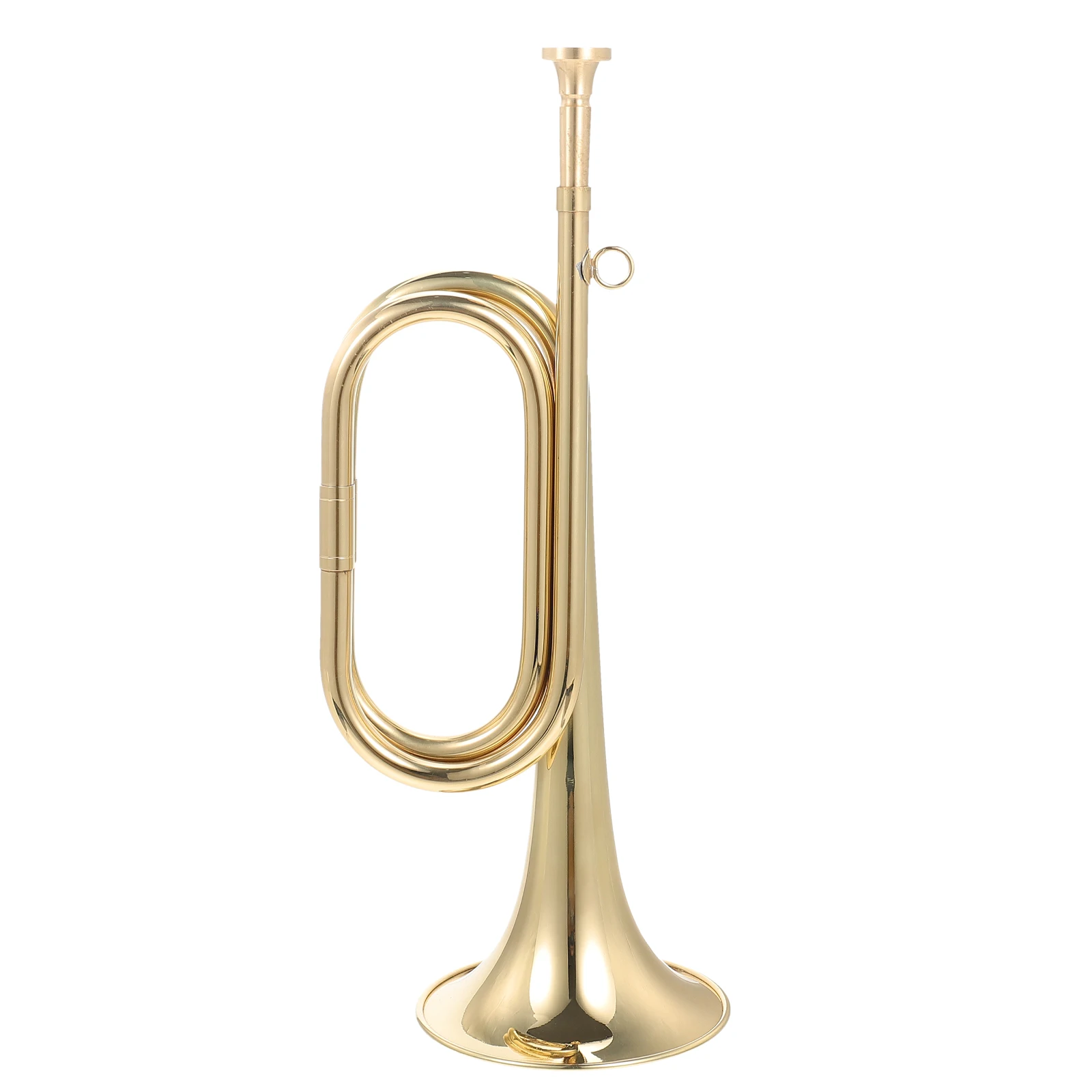 

1pcs Vintage Trumpet Bugle Copper Wind Instrument for School Band Beginners Lightweight Durable Golden Horn