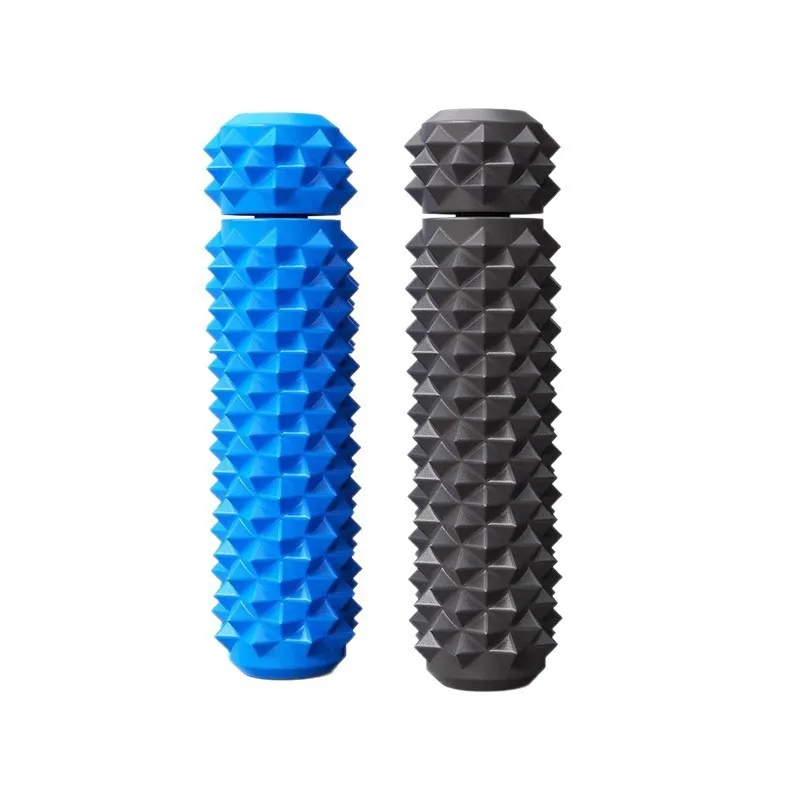 Rotatable Wolf Tooth Massage Stick Spiky Grip Trainer Professional Muscle Relaxation Stress Relief Fitness Tool