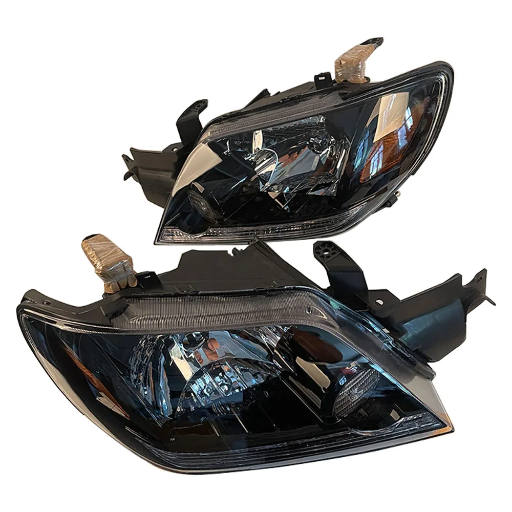 Car Headlamp MN133867 MN133868 For Mitsubishi Outlander 2004 2005 2006 Black A Pair 4G63, 4G63T, 4G69