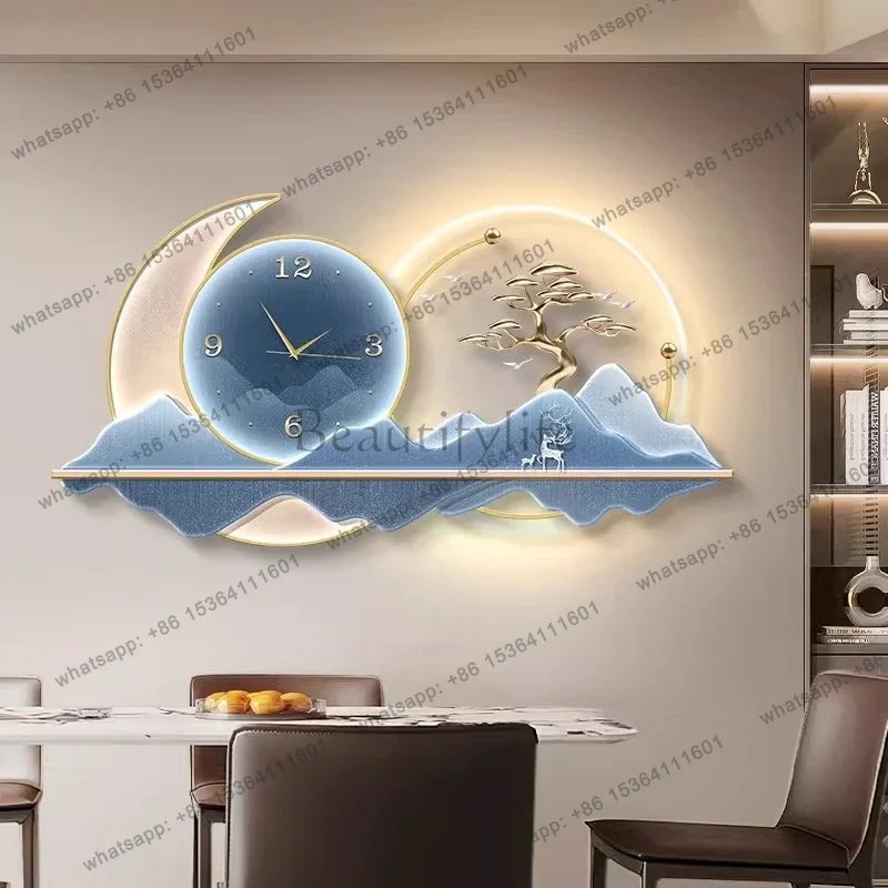 YJ Fashion Minimalist Xenomorph Wall Clocks Luxury Wall Watch Simple Aesthetic Horloge Murale Home Decoration Bedrooms Luminous