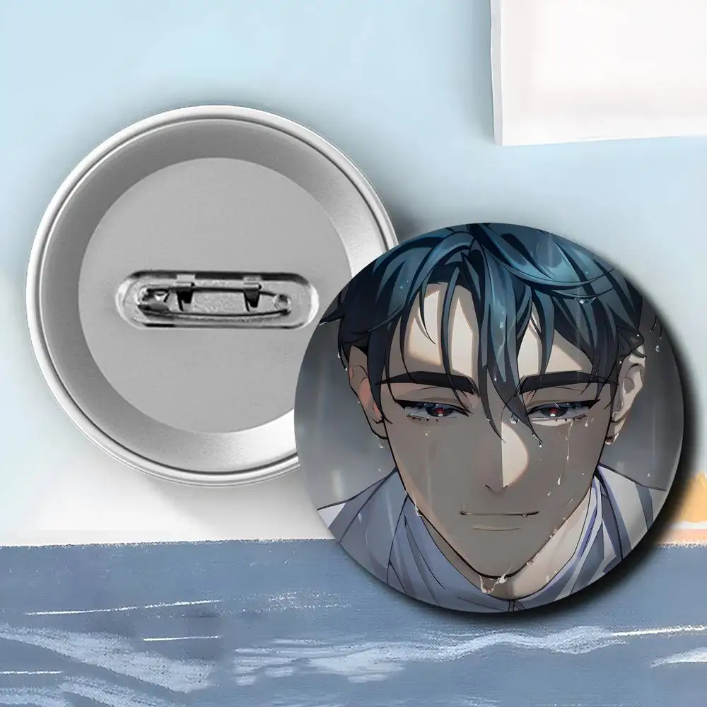 Alien Stage Anime Blechabzeichen 58mm Runde Brosche Ivan Till Mizi Luka Yu Sua Button Pin Rucksack-Deko Fan-Geschenk – Detail 10