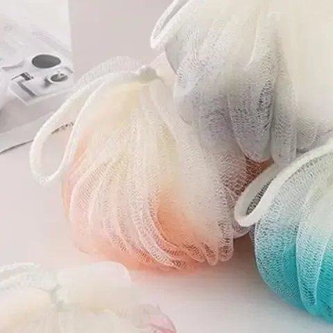 

Soft Bath Scrub Bath Ball Body Clean Bath Puff Bathroom Supplies Pumpkin Shape Scrubbing Bubble Shower Mesh Sponge Back Brush