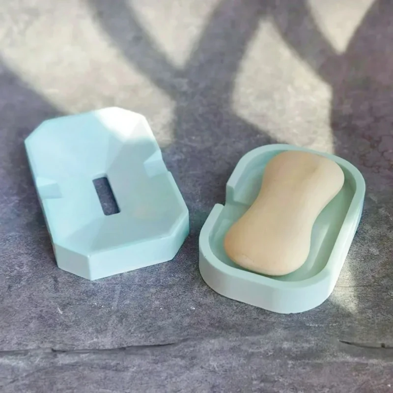 

Лоток для хранения бетонного мыла, силиконовые формы, квадратная тарелка для мыла, форма для эпоксидной смолы, цементная штукатурка, держатель для мыльницы, форма