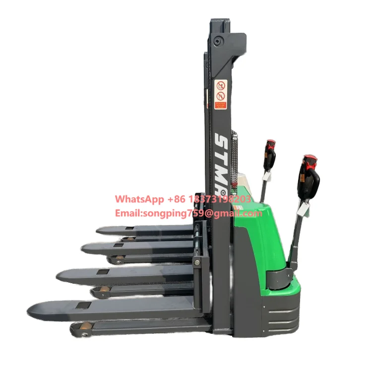 

STMA Cheap Price Electrical Stacker Forklift 1.5 Ton Walkie Pallet Stacker 1 Ton Fully Electric Lifting Forklift