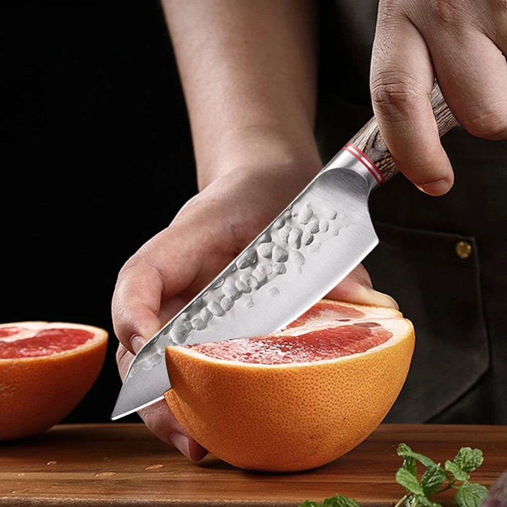 5inch Kitchen Knife Hand Forged Meat Cleaver Knife Stainless Steel Fruit Knife Boning Knife Kitchen Tools Cookware