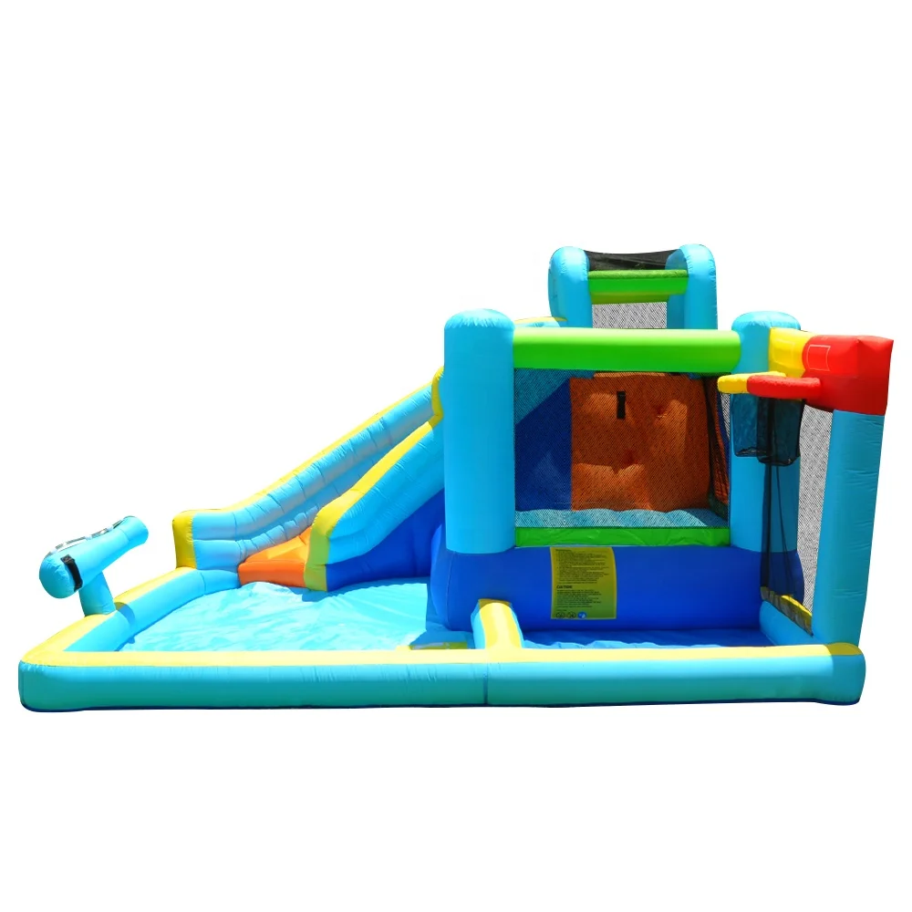 

Cheap price outdoor inflatable children elastic jumping castle water slide inflatable combination water park