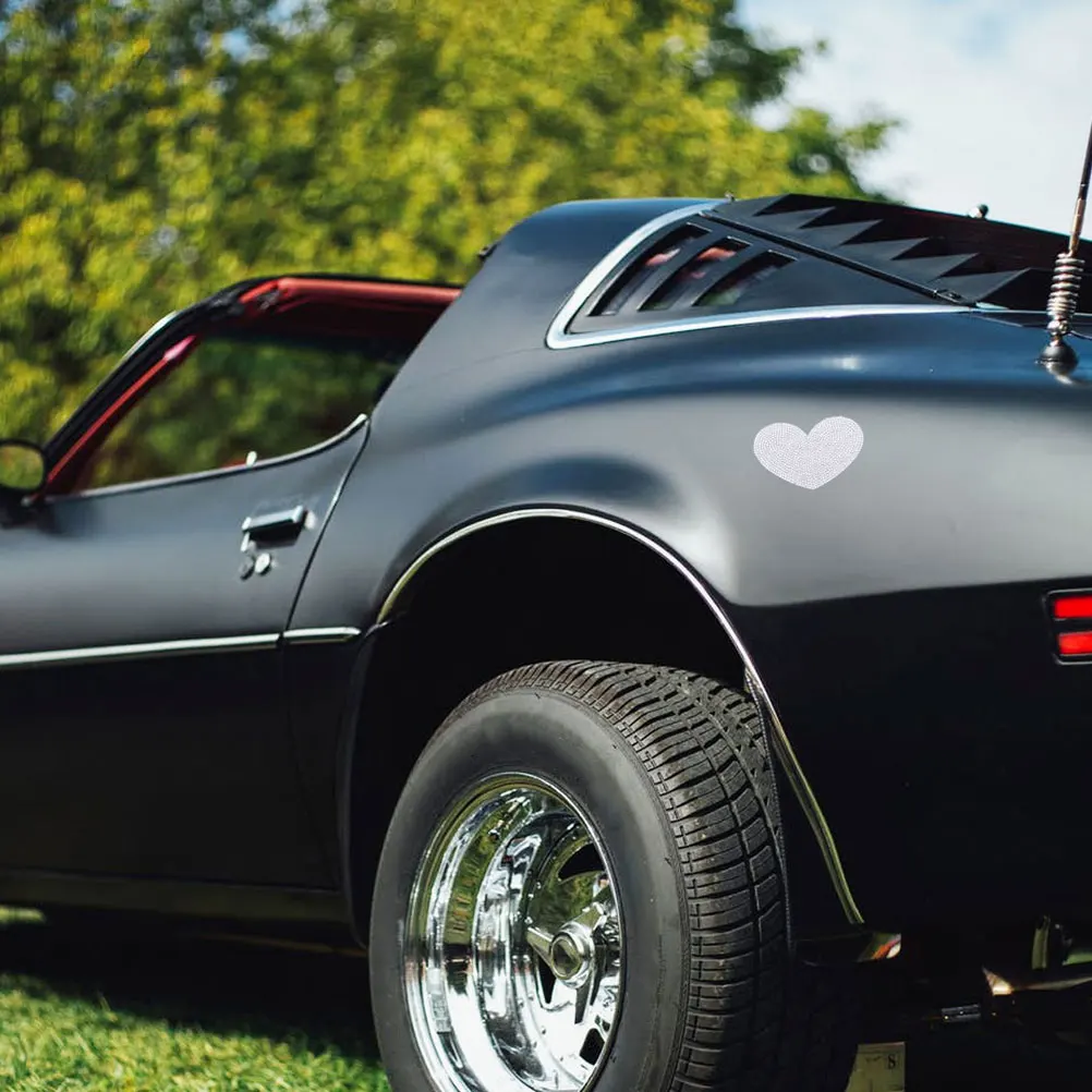 

1 шт. блестящие автомобильные наклейки в форме сердца с полной дрелью, водонепроницаемая наклейка «сделай сам», не выцветающая, устойчивая к солнечным светом, автодекор, автомобильные наклейки
