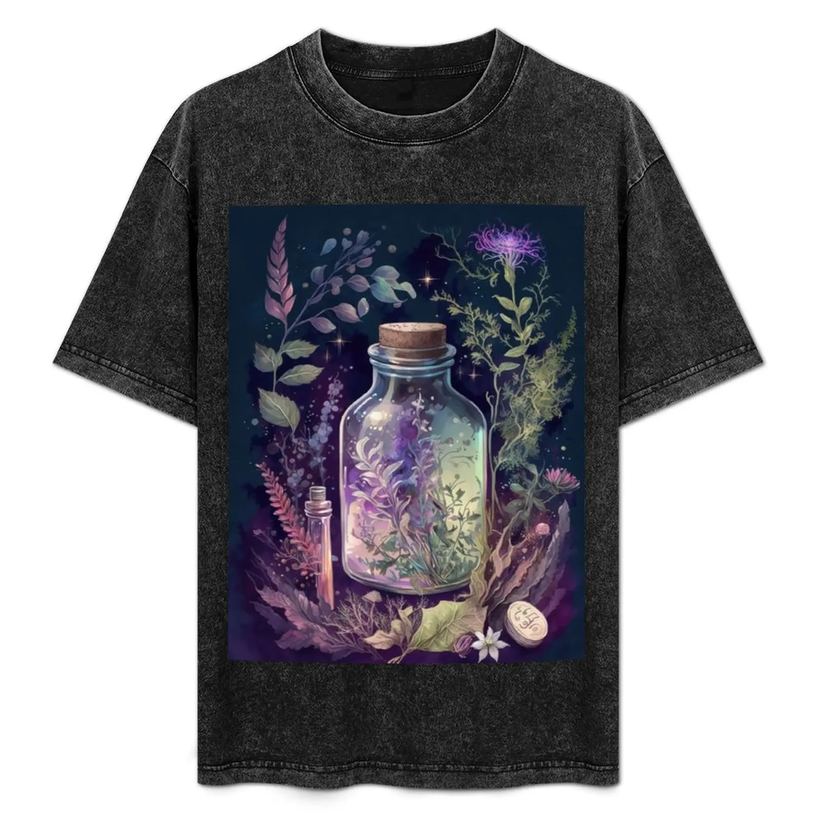 Witchy Pastel Goth Apothecary Potion Bottle T-Shirt oversizeds vintage t shirts customizeds slim fit t shirts for men