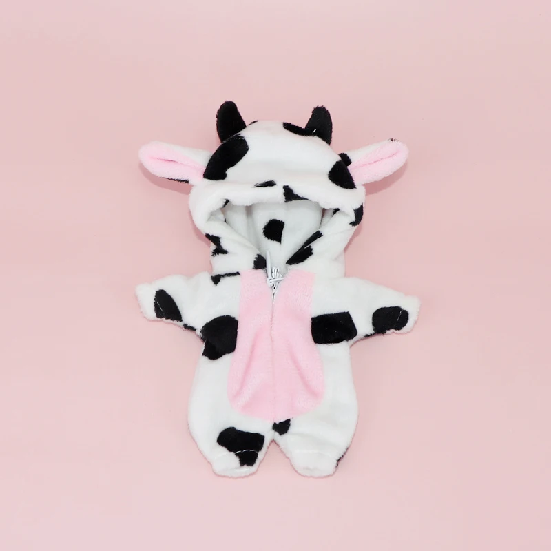 HOUZIWA GSC 1/12 Bjd Doll Animal Cow Suit Clothes For OB11 Dolls