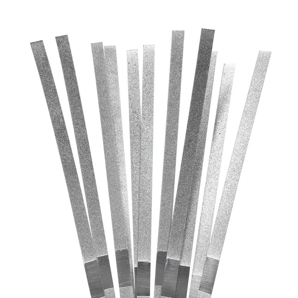 

Dental Reciprocating IPR Diamond Strips 35-40um Medium Grit 2.5-6MM Single Double Side Alumina Metal Polishing Strips 5Pcs/Pack