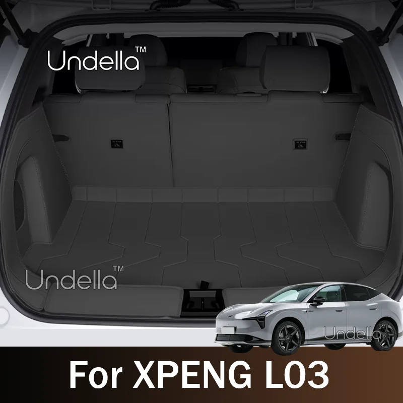 Leder-Kofferraummatte für XPENG L03 2026 2027, wasserdichte Schmutzschutzmatte, Laderaummatte, Innenraum-Autozubehör