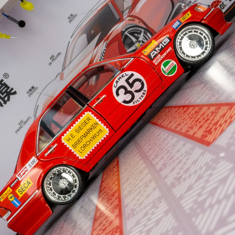 

1:24 Mercedes-Benz W140 S320 modified alloy car model door and hood trunk can be opened can be given as a gift to friends