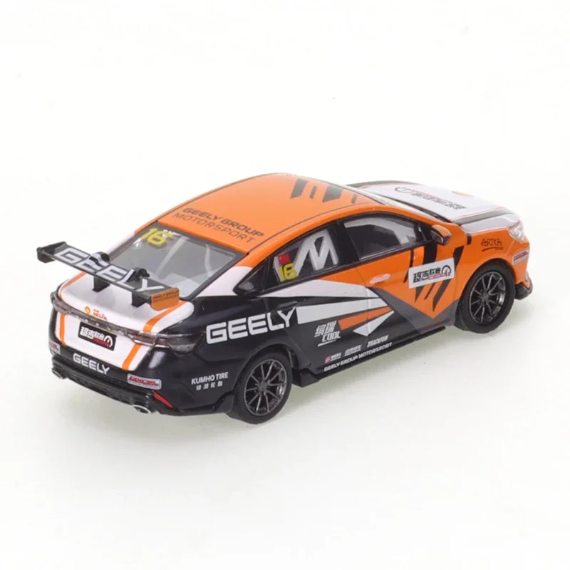 XCARTOYS-Carro de brinquedo modelo miniatura de liga para crianças, Geely Binrui, Cool Super Geely League, laranja, 1: 64, meninos