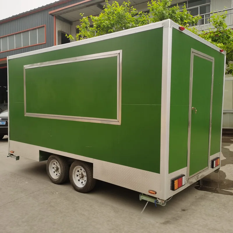 Truk makanan katering penuh gerobak makanan anjing panas Trailer makanan khusus USA dengan peralatan dapur restoran penuh