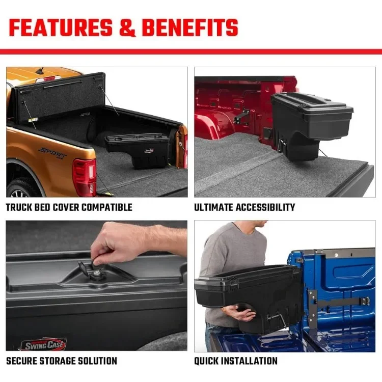 صندوق تخزين سرير شاحنة الأدوات | SC205D | يناسب 2017 - 2025 F-250/350 جانب السائقين فائق التحمل مضمون أصلي #4