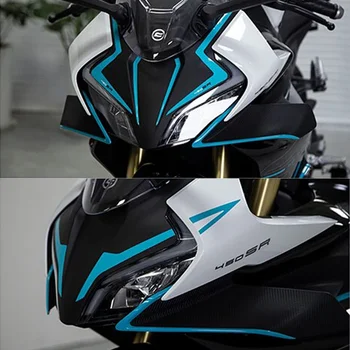 CFMOTO 450SR için motosiklet yansıtıcı ön Fairing Sticker dekorasyon şerit çıkartması aksesuarları su geçirmez kafa cam