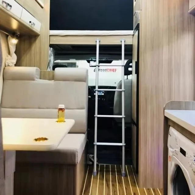 Durable Retractable Rear Bunk Ladder Accessory for Motorhomes strictly Controlled RV Rear Access Tool for Camper Van Room