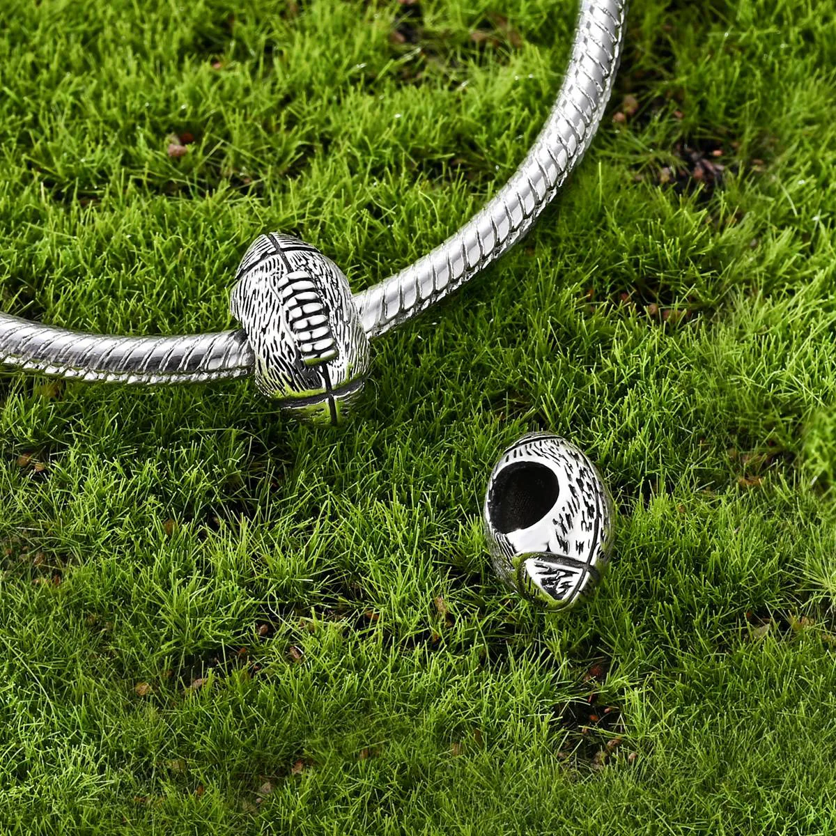 Sport Basketball Silver Charms Beads Fit Original Bracelet Bag Keychain Earring Charm Bead Pendant Diy Women Jewelry Gift view 5