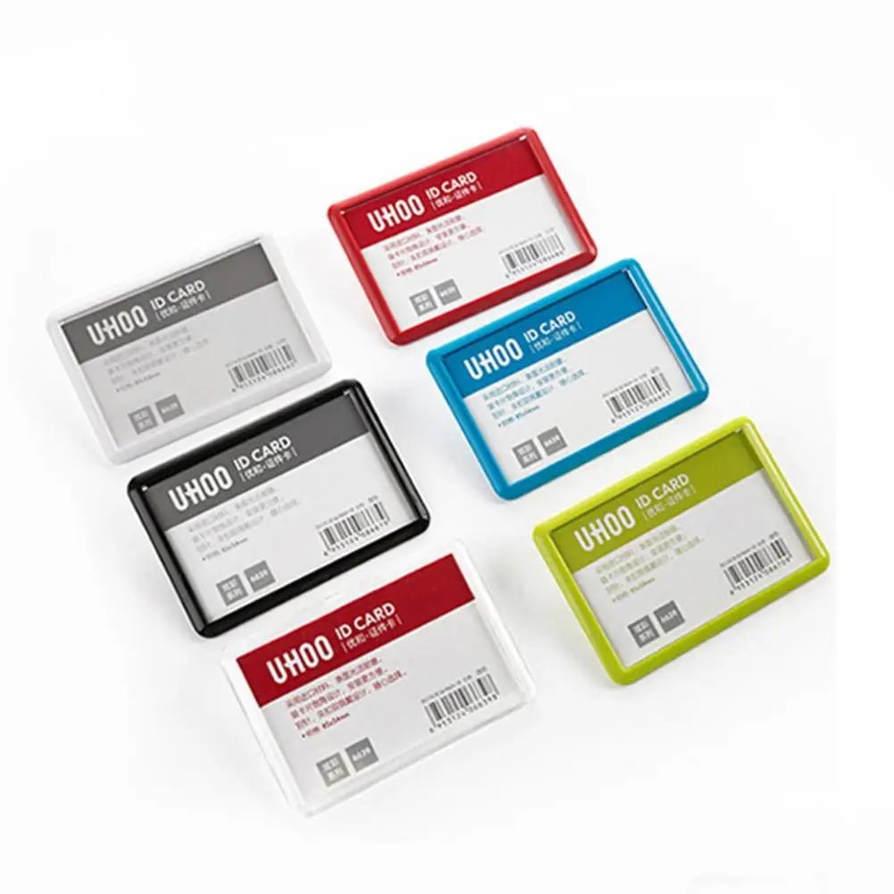 Anti-slip Pin Work Card Lightweight Name Badge Protection Good Different Style Waterproof Name Badge Cover