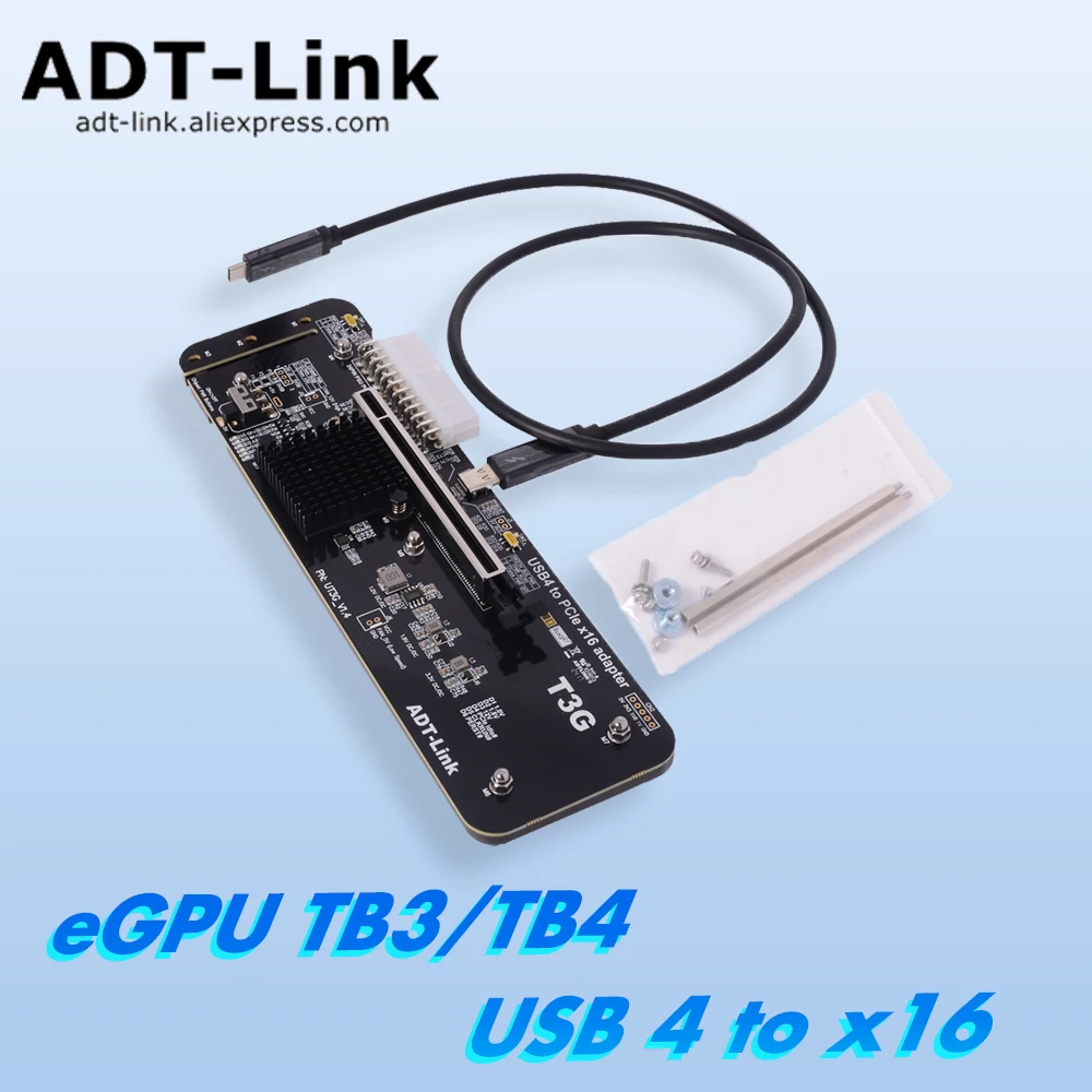 

Видеокарта внешняя ADT UT3G для ноутбука USB4 PCIe4.0x4 док-станция совместимая с Thunderbolt 3 аксессуары для компьютера