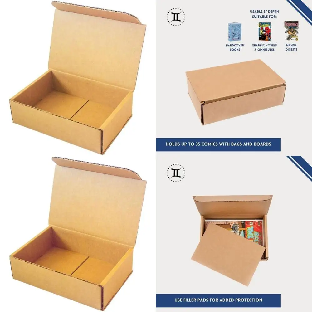 Heavy Duty Comic Mailers Pack of 25 - Ships Up to 35 Comics with Current Size Boards - Protect Your Collection