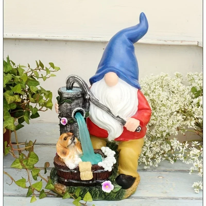

New 2023 Garden Dwarf Statue Solar Energy Garden Decoration Outdoor Garden Decoration Balcony Decoration Courtyard Lawn Decorati