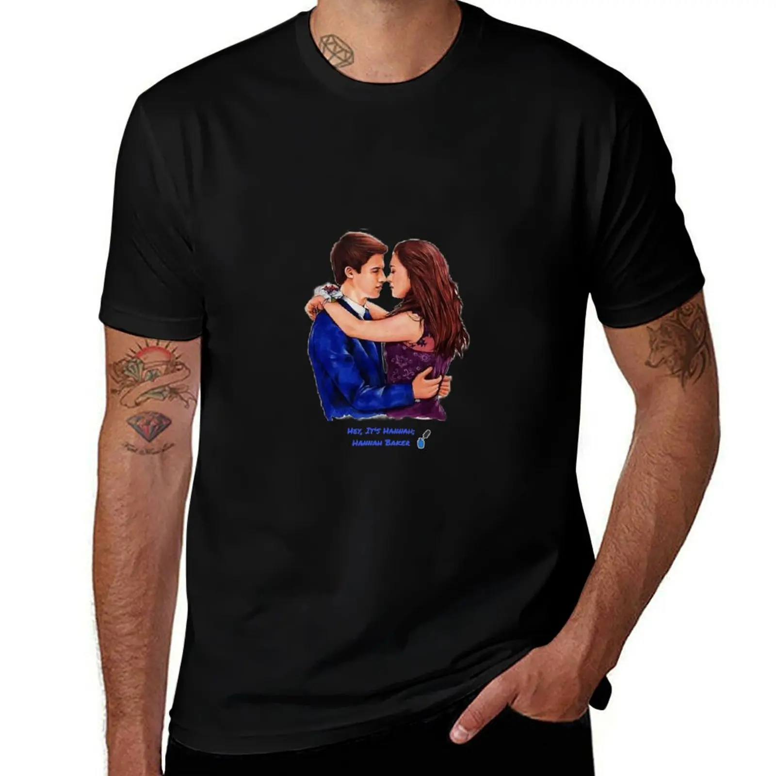 

13 reasons why T-Shirt man t shirts for men casual anime t shirts for man T-Shirt